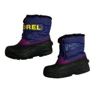 Sorel Youth Purple‎ and Black Snow Boots